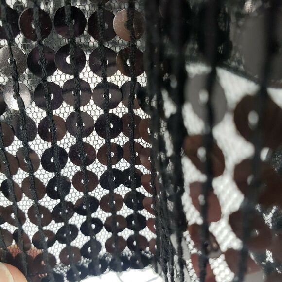 Plenty by Tracy Reese Black Sequin One Shoulder Top Small NWOT Show Off Tattoo - Picture 4 of 12